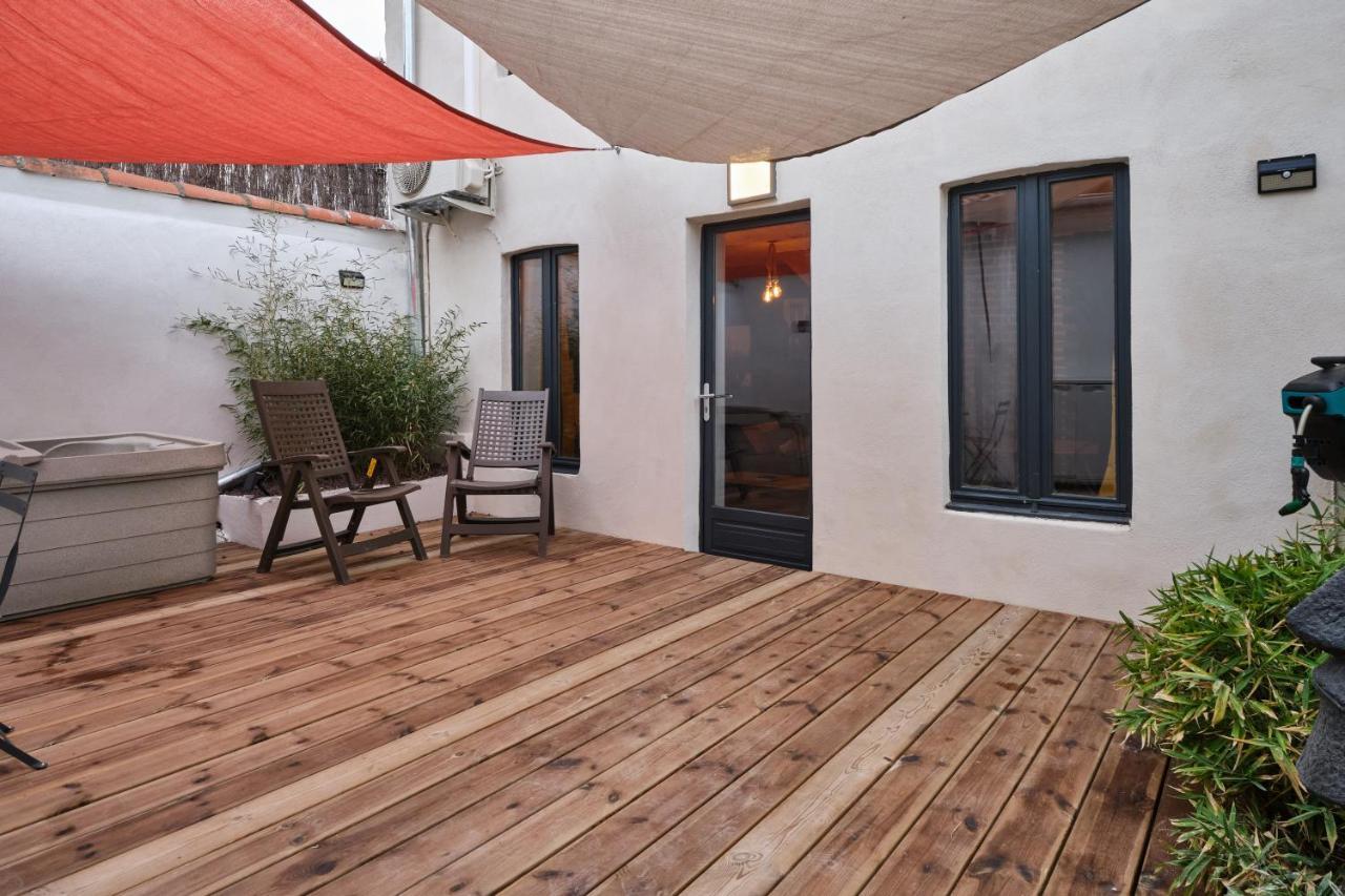 Melina - Jacuzzi - Maison Avec Cour Climatisee Proche Cite Medieval การ์กาซอน ภายนอก รูปภาพ