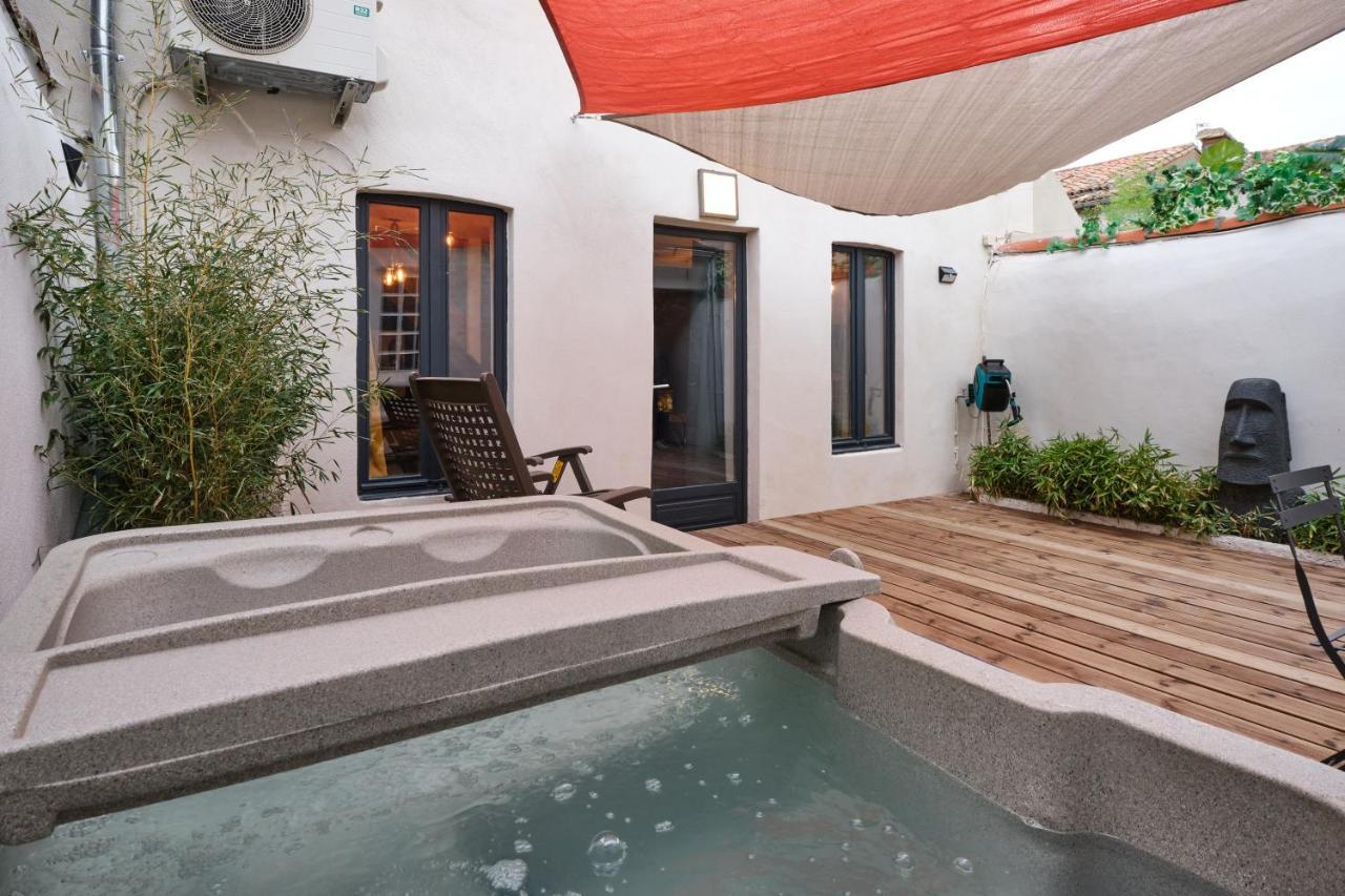Melina - Jacuzzi - Maison Avec Cour Climatisee Proche Cite Medieval การ์กาซอน ภายนอก รูปภาพ